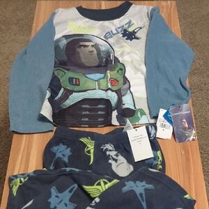 Buzz Lightyear Blue and Gray Pajama Set for Kids